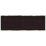 NNEVL Table Top Dark Brown 140x50x(2-4) cm Treated Solid Wood Live Edge