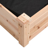 NNEVL Garden Raised Bed with Liner 120x60x25 cm Solid Wood Fir