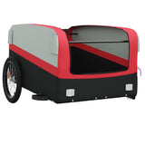 NNEVL Bike Trailer Black and Red 45 kg Iron