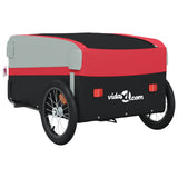 NNEVL Bike Trailer Black and Red 45 kg Iron