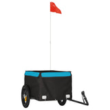 NNEVL Bike Trailer Black and Blue 30 kg Iron