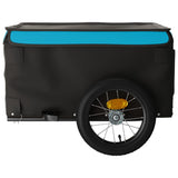 NNEVL Bike Trailer Black and Blue 30 kg Iron