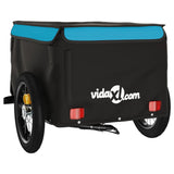 NNEVL Bike Trailer Black and Blue 30 kg Iron