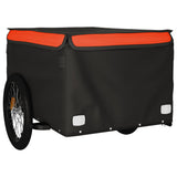 NNEVL Bike Trailer Black and Orange 45 kg Iron