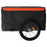 NNEVL Bike Trailer Black and Orange 45 kg Iron
