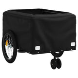 NNEVL Bike Trailer Black and Yellow 45 kg Iron