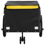 NNEVL Bike Trailer Black and Yellow 45 kg Iron