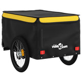 NNEVL Bike Trailer Black and Yellow 45 kg Iron