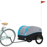 NNEVL Bike Trailer Black and Blue 45 kg Iron