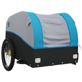 NNEVL Bike Trailer Black and Blue 45 kg Iron