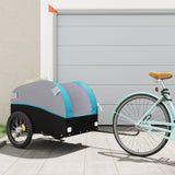 NNEVL Bike Trailer Black and Blue 45 kg Iron
