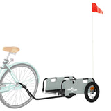 NNEVL Bike Trailer Grey Oxford Fabric and Iron