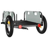 NNEVL Bike Trailer Grey Oxford Fabric and Iron