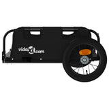 NNEVL Bike Trailer Black Oxford Fabric and Iron