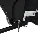 NNEVL Bike Trailer Black Oxford Fabric and Iron