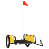 NNEVL Bike Trailer Yellow Oxford Fabric and Iron