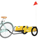 NNEVL Bike Trailer Yellow Oxford Fabric and Iron