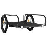NNEVL Bike Trailer Black 135x70x37 cm Iron