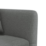 NNEVL L-shaped Sofa Bed Dark Grey 275x140x70 cm Fabric