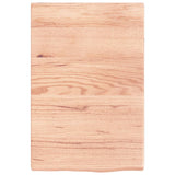 NNEVL Bathroom Countertop Light Brown 40x60x4 cm Treated Solid Wood