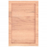 NNEVL Bathroom Countertop Light Brown 40x60x4 cm Treated Solid Wood