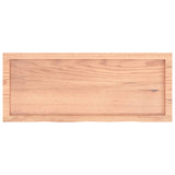 NNEVL Bathroom Countertop Light Brown 100x40x4 cm Treated Solid Wood