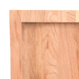 NNEVL Bathroom Countertop Light Brown 100x50x4 cm Treated Solid Wood