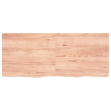 NNEVL Bathroom Countertop Light Brown 120x50x4 cm Treated Solid Wood