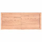 NNEVL Bathroom Countertop Light Brown 120x50x4 cm Treated Solid Wood