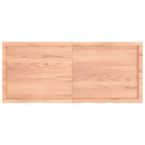 NNEVL Bathroom Countertop Light Brown 140x60x4 cm Treated Solid Wood