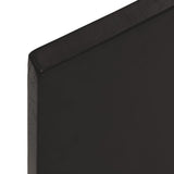 NNEVL Bathroom Countertop Dark Brown 100x60x2 cm Treated Solid Wood