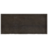 NNEVL Bathroom Countertop Dark Brown 140x60x4 cm Treated Solid Wood
