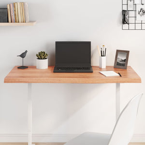 NNEVL Table Top Light Brown 100x40x4 cm Treated Solid Wood Oak