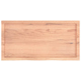 NNEVL Table Top Light Brown 100x50x4 cm Treated Solid Wood Oak