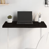 NNEVL Table Top Dark Brown 80x50x4 cm Treated Solid Wood Oak