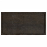 NNEVL Table Top Dark Brown 120x60x4 cm Treated Solid Wood Oak