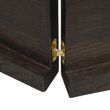 NNEVL Table Top Dark Brown 120x60x4 cm Treated Solid Wood Oak