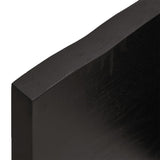 NNEVL Table Top Dark Brown 120x60x4 cm Treated Solid Wood Oak