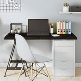 NNEVL Table Top Dark Brown 120x60x4 cm Treated Solid Wood Oak