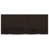 NNEVL Table Top Dark Brown 140x60x4 cm Treated Solid Wood Oak