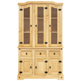 NNEVL Highboard Corona Brown 112x43x196 cm Solid Wood Mexican Pine