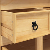 NNEVL Highboard Corona Brown 112x43x196 cm Solid Wood Mexican Pine