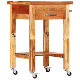 NNEVL Kitchen Trolley 55x55x89 cm Solid Wood Acacia
