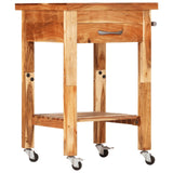 NNEVL Kitchen Trolley 55x55x89 cm Solid Wood Acacia