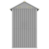 NNEVL Garden Shed Light Grey 192x152.5x237 cm Galvanised Steel