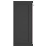 NNEVL Outdoor Storage Cabinet Grey and Black 65x37x85 cm PP