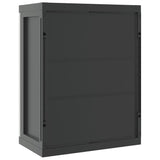 NNEVL Outdoor Storage Cabinet Grey and Black 65x37x85 cm PP