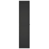 NNEVL Outdoor Storage Cabinet Black 65x37x165 cm PP