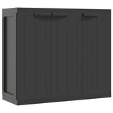 NNEVL Outdoor Storage Cabinet Black 97x37x85 cm PP