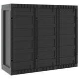 NNEVL Outdoor Storage Cabinet Black 97x37x85 cm PP
